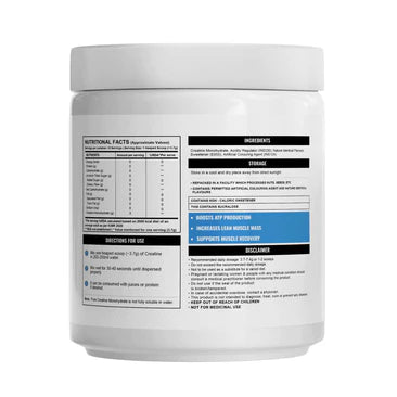 Wellcore Pure Micronised Creatine Powder (33 Servings,) x1 pack 122gm