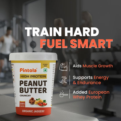 PINTOLA High Protein Peanut Butter Chocolate Flavour Creamy 1kg, Added WHEY Protein, 30g Protein 6.2g Fiber, Gluten Free, Zero Trans Fat, Dark Chocolate Peanut Butter Spread, Nut Butter Bread Snacks