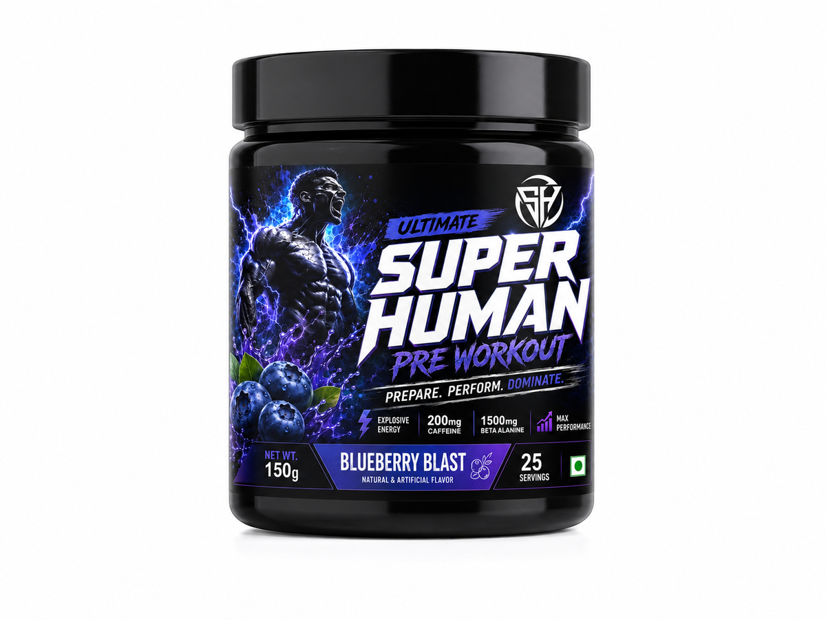WELLCORE 33 SERVINGS AND SUPER HUMAN PREWROKOUT 25 SRVG
