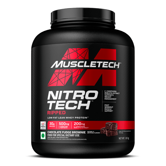 MuscleTech Performance Series Nitro-Tech Ripped Chocolate Fudge Brownie 4 Lbs (1.81kg)