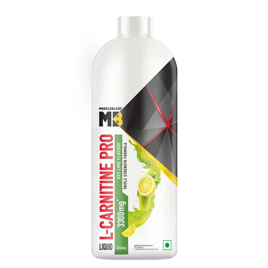 MuscleBlaze Liquid L-Carnitine PRO - 3300mg Triple Strength Formula